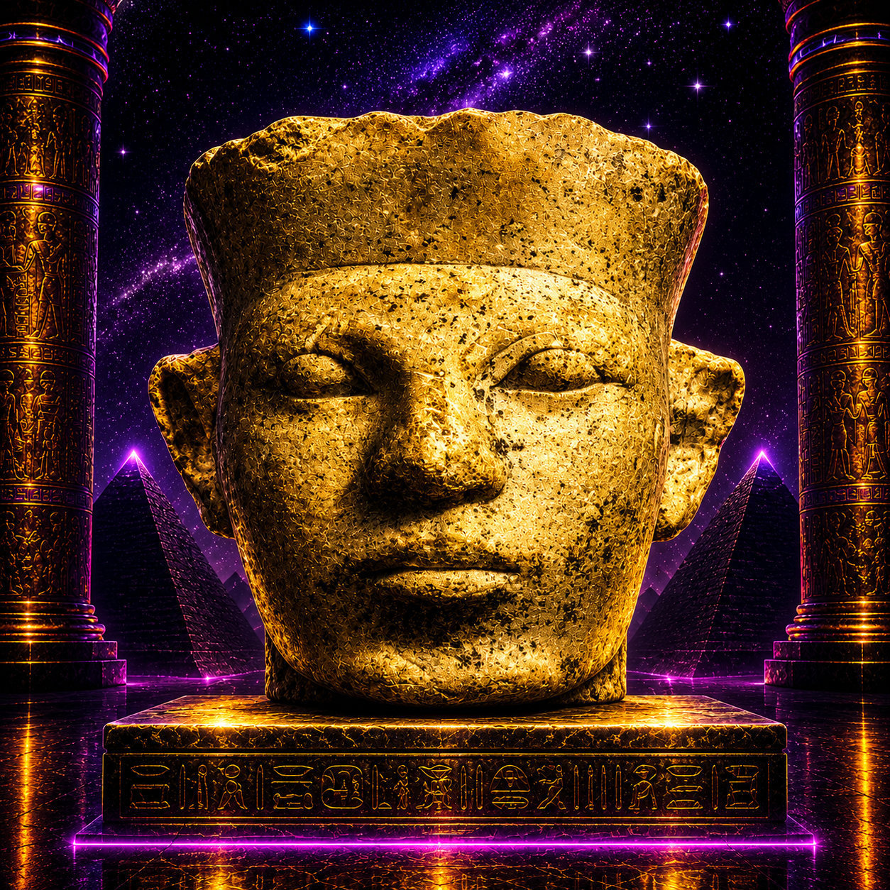 King Narmer of ancient Egypt, First Dynasty ruler associated with the unification of Upper and Lower Egypt