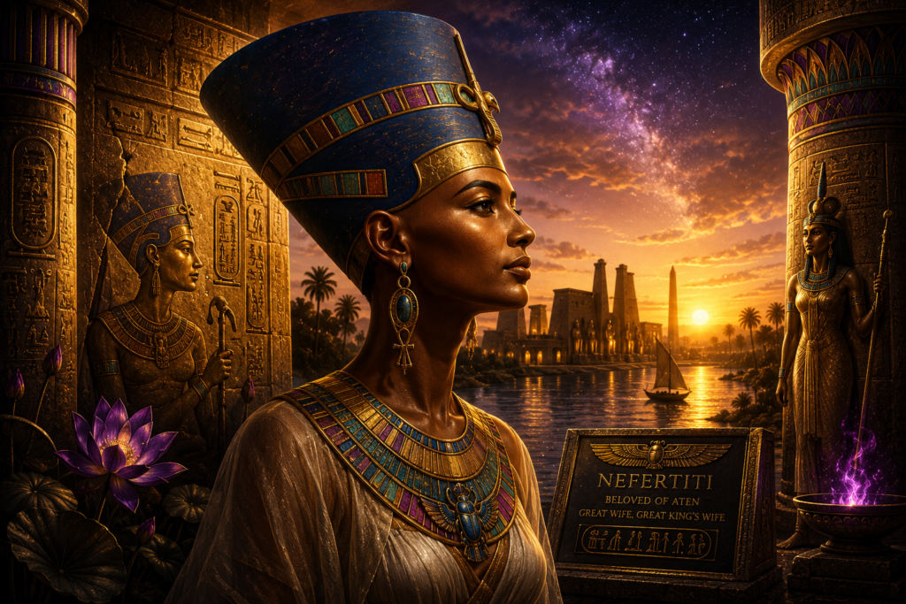 queen nefertiti image in ancient egypt

