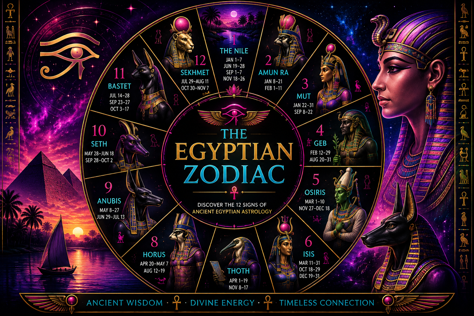 The Egyptian Zodiac: Discover the 12 Signs of Ancient Egyptian Astrology