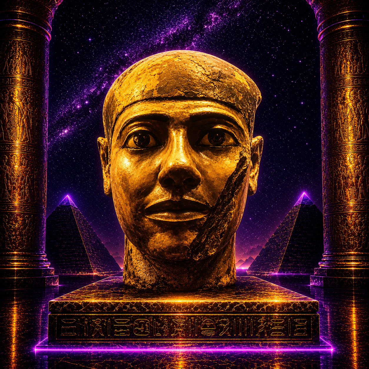 Imhotep of ancient Egypt, the renowned architect, scholar and healer associated with Pharaoh Djoser and the Step Pyramid at Saqqara