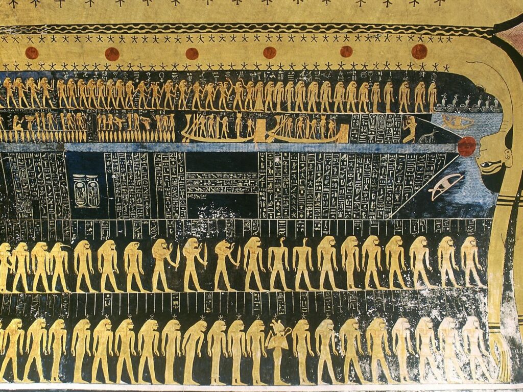 ancient egyptians drew the Milky Way on coffins and tombs - Nut, Ancient Egyptian Goddess image